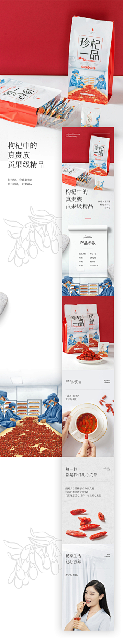 张栋夫-张详情主理人采集到食品移动端-简约类