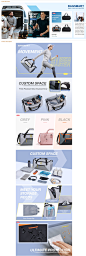 Amazon.com | Gym Bag, BAGSMART 36L Sports Duffle Bag, Lightweight Weekender Duffel Bag With Shoe Bag, Water Resistant Workout Sports Bag for Travel Fitness Swimming Yoga, Gray | Sports Duffels
