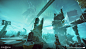 God of War - Helheim, Nate Stephens : Working together with Sukru Gilman we created the realm of Helheim. I was responsible for all the lighting and coloring for this level as well as the conceptual ideas and environment art direction.