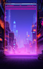 数字艺术图AI图光效背景科技边框背景