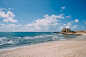 Beach in Caesarea, Israel