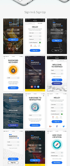 FZJDI采集到APP-登陆界面