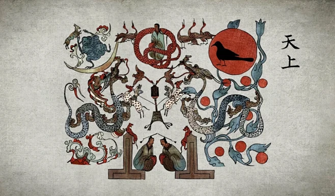 古墓壁画 | 看懂马王堆1号汉墓T形帛画