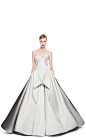 Duchess Satin Strapless Gown by Zac Posen for Preorder on Moda Operandi