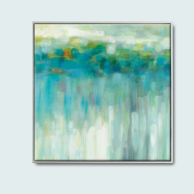 油画简约现代高档客厅玄关沙发背景墙装饰画...