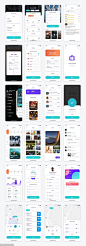 Zoey 旅游app ui kit .sketch .fig .xd素材下载