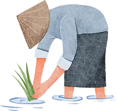 手绘农产品农民素材-农民