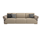 3 seater leather sofa MEDUSA | Sofa by Reiggi