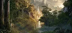 深山,森林,小鹿,海报banner,卡通,童趣,手绘图库,png图片,网,图片素材,背景素材,37720@北坤人素材