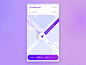 Navigate app concept application map mobile app ux ui animation gif navigate navigation