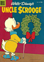 史高治 圣诞花环Cover for Walt Disney's Uncle Scrooge (Dell, 1953 series) #16
