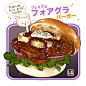 #食べ物 バーガー - Le Delicatessen的插画