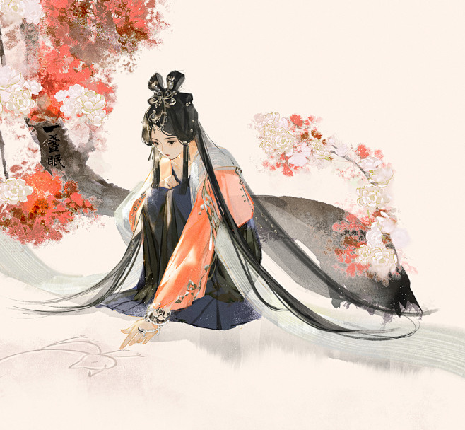 小姑娘_一盏眠__插画师作品_涂鸦王国gracg.com