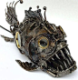 Steampunk Trigger Fish Sculpture