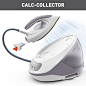 Tefal Express Protect Steam Generator Iron, 130 g/min Steam Output, 530 g/min Steam Boost, 7.5-Pump Bars with No-Setting System and Removable Calc Collector, SV9203G0 : Amazon.co.uk: Home & Kitchen