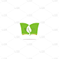 open book knowledge green leaf logo