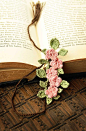 Etsy Transaction - Crocheted Bookmark, Pink Cherry Blossoms