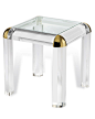 Interlude Home Hollywood Regency Side Table