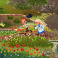 children illustration children literature Children's Classic doxology Flowers Garden Illustration kidlit kidlit art Mary Lennox The Secret Garden