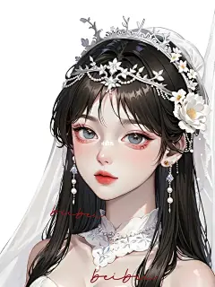 壁纸|头像·纯白花嫁