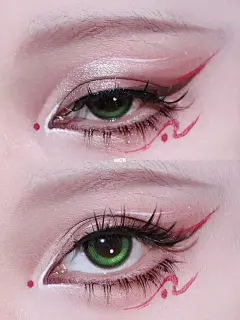 古风插画仿妆消肿版妲己矜贵九尾狐眼妆