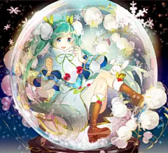 P站 二次元 插画 少女 头像 原创 壁纸 初音未来 id=54340751