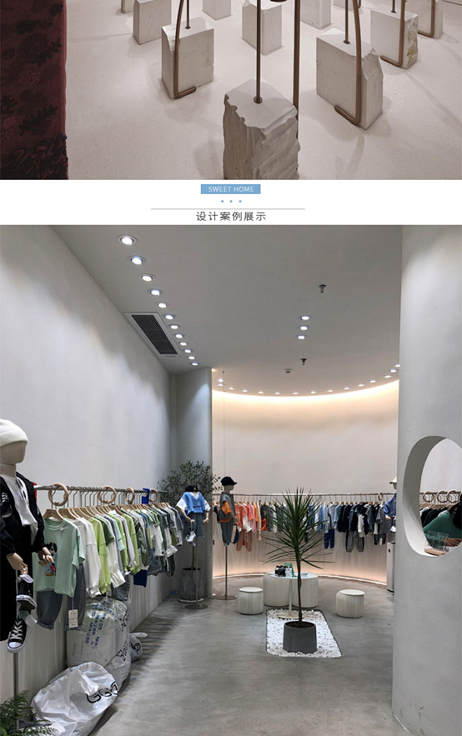 服装店衣架展示架上墙壁挂式侧挂衣杆落地式...