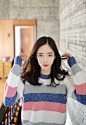 ┃SEOJIN141012┃Lalael网店更新（青春樱花草拼色条纹KNIT）_看图_潘南奎吧_百度贴吧