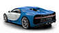 Bugatti Chiron Blank Racingblue Rear