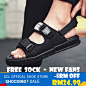 [SCL]【Ready Stock】Men's Sandals Summer Waterproof Light Roman Shoes Non-slip Unisex 