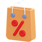 sale bag - 20款活动促销3D图标 SALE 3D Icon Pack