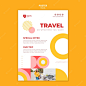 PSD travel offer poster template