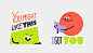 Google Stickers - Shapemates : Say hi to the Shapemates! We partnered once again with Google and our good pals at Anyways to develop a set of 24 animated stickers: a quirky little gang that will make you laugh and cry, chill in the couch and spin around l