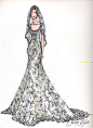 服装 插画手绘 婚纱/婚礼