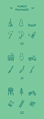 Forest Packages - Free icon sets on Behance