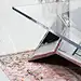 DETAILED PICTURE OF THE CRYSTALS TABLE INOX