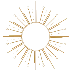 金色质感阳光欧式太阳月亮星星元素形状图案抽象AI矢量插画素材