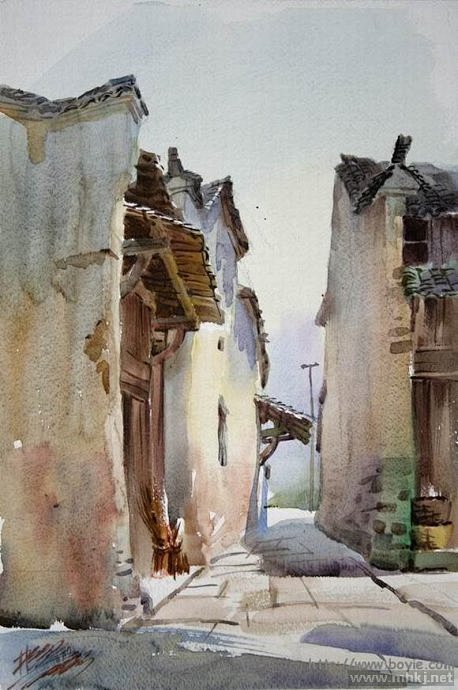 婉约水色 风景再造 —— 林绍灵水彩画作...
