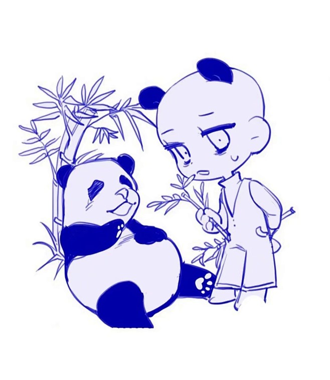 Q版人物的画法，小动物拟人素材！