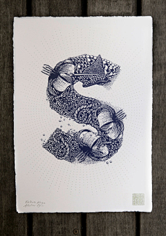 咻米亚采集到【插画】创意字母