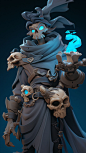 20230418_01 Stylized mage (fire&ghost)