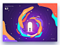 Magic Girl door time portal space star rail woman girl happy childrens day colors gradients brenttton hiwow illustration