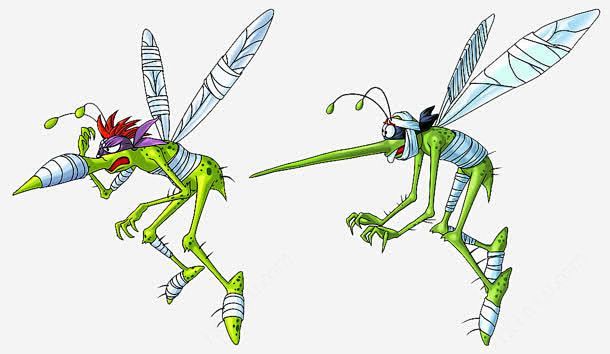 蚊子高清素材动物卡通吸血鬼蚊子元素免抠png设计图片免费下载页面