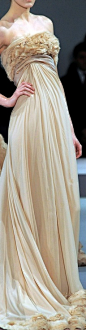 flowing, strapless Elie Saab #gown #dress #wedding #bridal