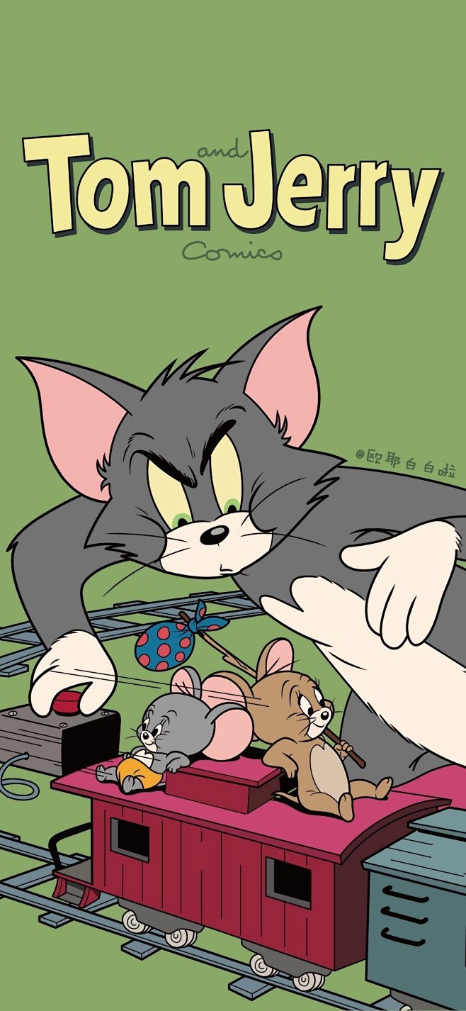 猫和老鼠卡通动漫手机壁纸