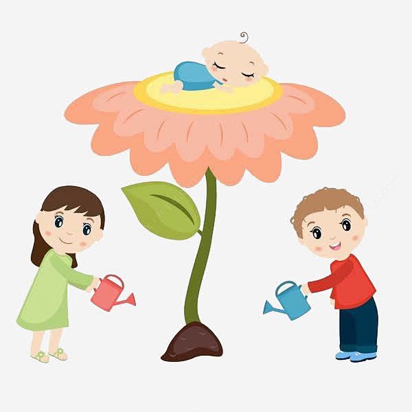 给葵花浇水png免抠素材_新图网 htt...