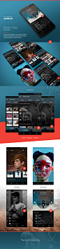 Music App | Material Design on App Design Served