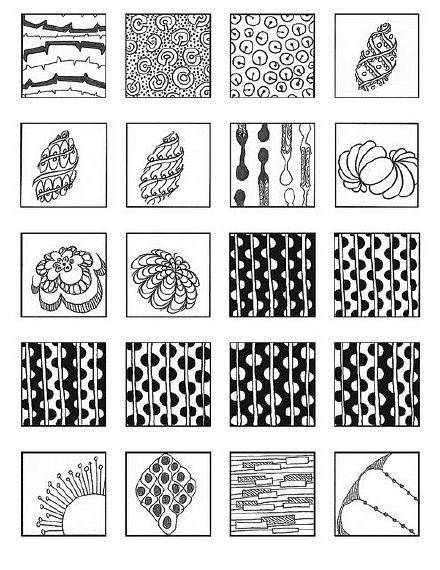 Zentangle 禅绕画图案