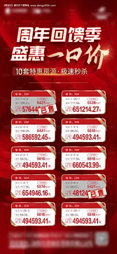 源文件下载【地产一口价特价房海报】编号：11080014016995303