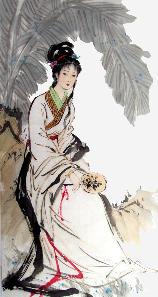 国画林黛玉高清素材 写意 国画 工笔 林黛玉 水墨 红楼梦 红楼梦林黛玉 金陵十二钗 免抠png 设计图片 免费下载